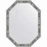 Зеркало Evoform Octagon 79x59 BY 7417 в багетной раме - Состаренное дерево 50, купить, цена, заказать, магазин, доставка, скидка, промокод, купить, цена, заказать, магазин, доставка, скидка, промокод
