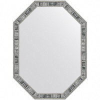 Зеркало Evoform Octagon 79x59 BY 7417 в багетной раме - Состаренное дерево 50, купить, цена, заказать, магазин, доставка, скидка, промокод, купить, цена, заказать, магазин, доставка, скидка, промокод