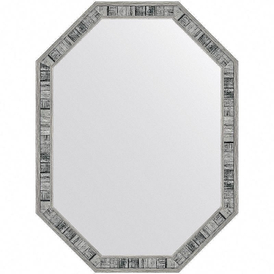 Зеркало Evoform Octagon 79x59 BY 7417 в багетной раме - Состаренное дерево 50