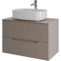 Тумба с раковиной Orange Line 80 Li-80TuLMDF+B07-540W подвесная Латте матовый, купить, цена, заказать, магазин, доставка, скидка, промокод, купить, цена, заказать, магазин, доставка, скидка, промокод