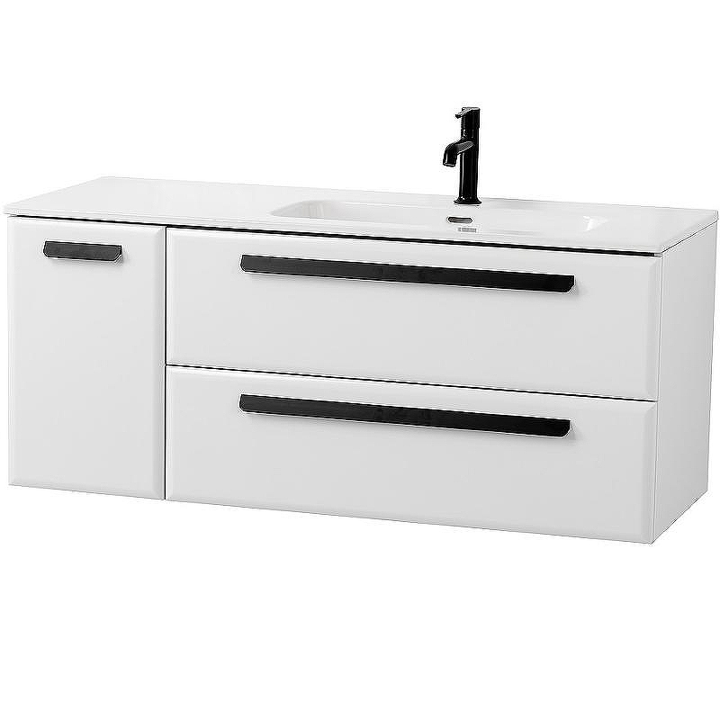 Тумба под раковину Cezares Eco-Cer-N 120 R ECO-CER-N-1200-2C-1A-SO-BL-R подвесная Bianco Lucido без ручек, купить, цена, заказать, магазин, доставка, скидка, промокод, купить, цена, заказать, магазин, доставка, скидка, промокод