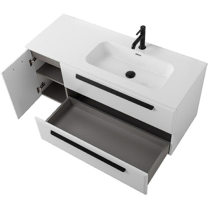 Тумба под раковину Cezares Eco-Cer-N 120 R ECO-CER-N-1200-2C-1A-SO-BL-R подвесная Bianco Lucido без ручек, купить, цена, заказать, магазин, доставка, скидка, промокод, купить, цена, заказать, магазин, доставка, скидка, промокод