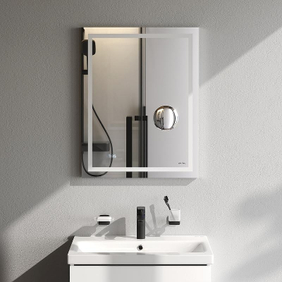 Зеркало AM.PM Gem 55 M91AMOX0553WG с подсветкой с механическим выключателем