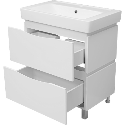 Тумба с раковиной Misty Венера 80 УТ000001780 Белая