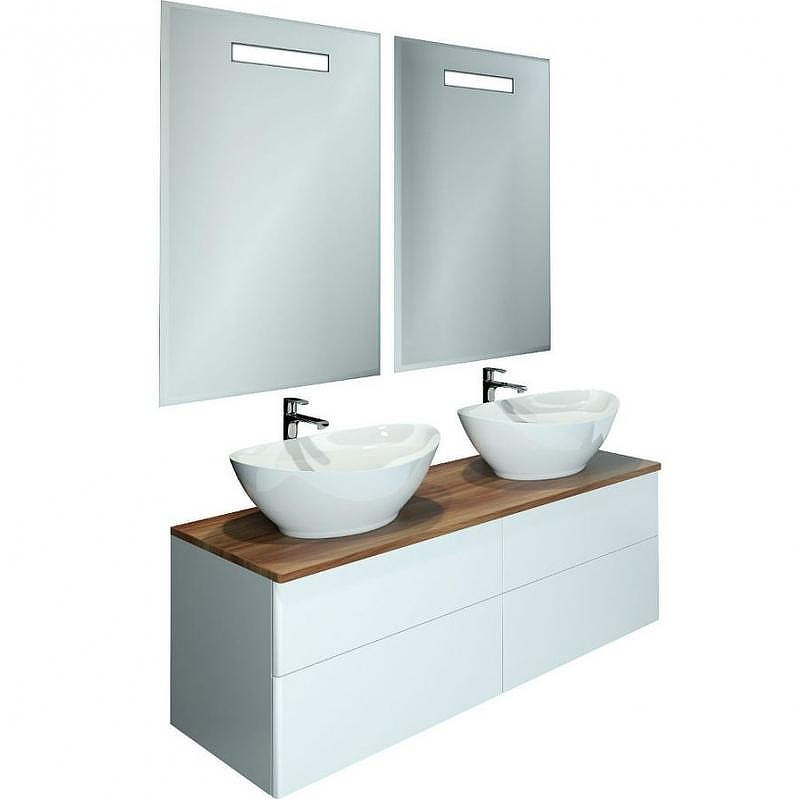 Тумба с раковиной Orange Otto 130 Ot-130TuWOOD+G56 Белая, купить, цена, заказать, магазин, доставка, скидка, промокод, купить, цена, заказать, магазин, доставка, скидка, промокод