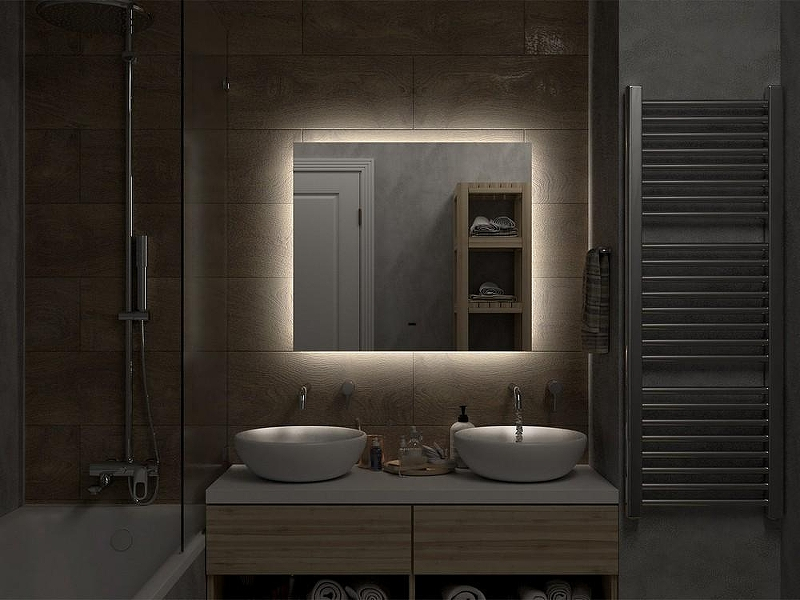 Зеркало Misty Нембус 80 НЕМ-02-80/70-14 с подсветкой с бесконтактным выключателем и подогревом, купить, цена, заказать, магазин, доставка, скидка, промокод, купить, цена, заказать, магазин, доставка, скидка, промокод