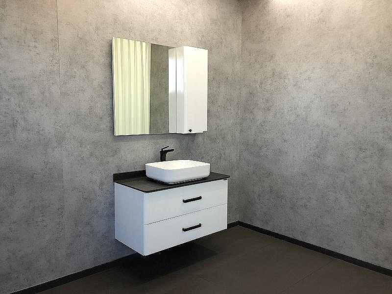 Тумба с раковиной Comforty Амстердам 95 00-00005494 подвесная Белый глянец, купить, цена, заказать, магазин, доставка, скидка, промокод, купить, цена, заказать, магазин, доставка, скидка, промокод