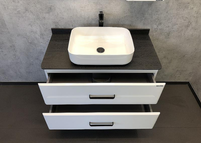 Тумба с раковиной Comforty Амстердам 95 00-00005494 подвесная Белый глянец, купить, цена, заказать, магазин, доставка, скидка, промокод, купить, цена, заказать, магазин, доставка, скидка, промокод