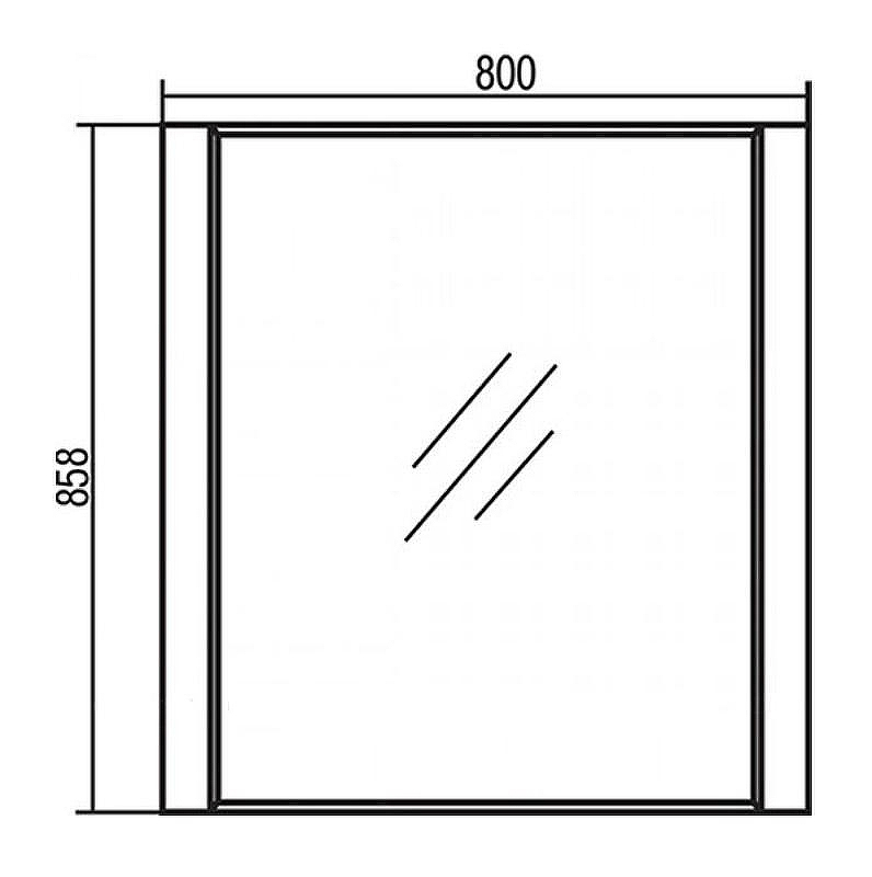 Зеркало Aquaton Ария 80 1A141902AA010 Белое, купить, цена, заказать, магазин, доставка, скидка, промокод, купить, цена, заказать, магазин, доставка, скидка, промокод