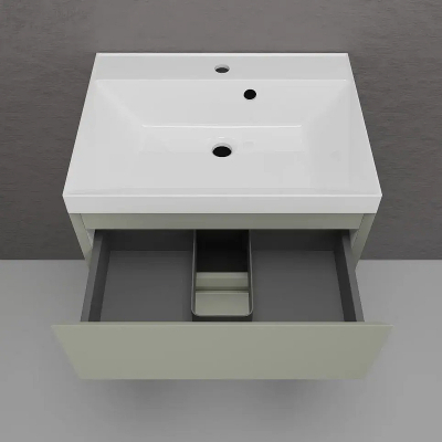 Тумба под раковину Style Line Манхэттен 60 ЛС-00002367 подвесная цвет Олива