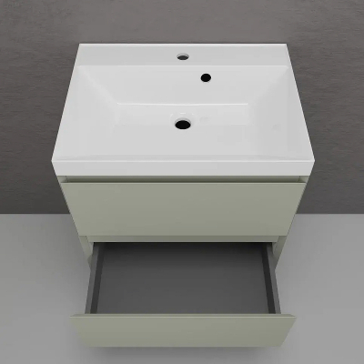 Тумба под раковину Style Line Манхэттен 60 ЛС-00002367 подвесная цвет Олива