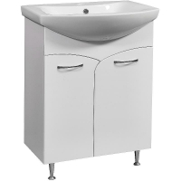 Тумба под раковину Stella Polar Волна 60 SP-00000052 Белая, купить, цена, заказать, магазин, доставка, скидка, промокод, купить, цена, заказать, магазин, доставка, скидка, промокод