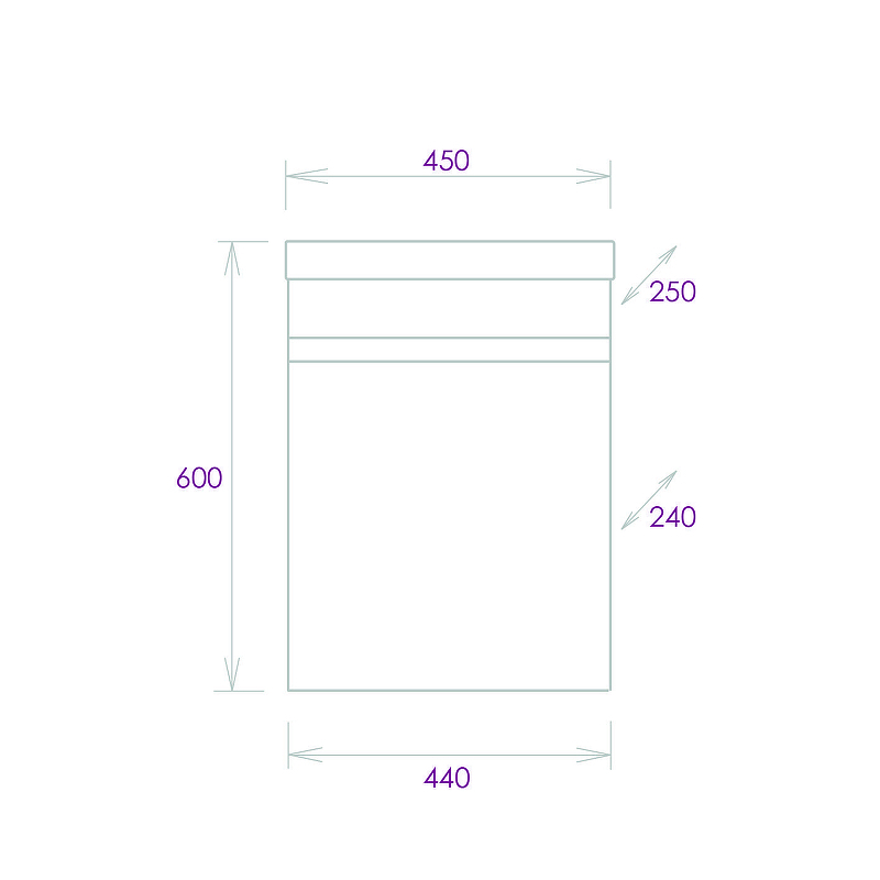 Тумба под раковину Onika Милтон 45 R 104511 подвесная цвет Дуб сонома Серый, купить, цена, заказать, магазин, доставка, скидка, промокод, купить, цена, заказать, магазин, доставка, скидка, промокод