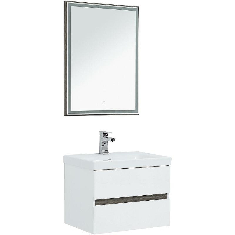 Комплект мебели для ванной Aquanet Беркли 60 258906 подвесной Белый Дуб рошелье, купить, цена, заказать, магазин, доставка, скидка, промокод, купить, цена, заказать, магазин, доставка, скидка, промокод