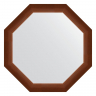 Зеркало Evoform Octagon 67х67 BY 3993 в багетной раме - Орех 65, купить, цена, заказать, магазин, доставка, скидка, промокод, купить, цена, заказать, магазин, доставка, скидка, промокод