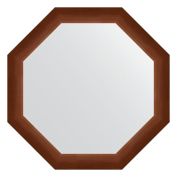 Зеркало Evoform Octagon 67х67 BY 3993 в багетной раме - Орех 65, купить, цена, заказать, магазин, доставка, скидка, промокод, купить, цена, заказать, магазин, доставка, скидка, промокод