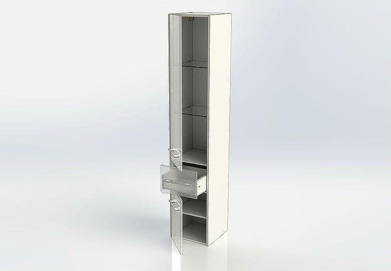 Шкаф пенал Aquanet Августа 35 L 245754 подвесной Белый, купить, цена, заказать, магазин, доставка, скидка, промокод, купить, цена, заказать, магазин, доставка, скидка, промокод