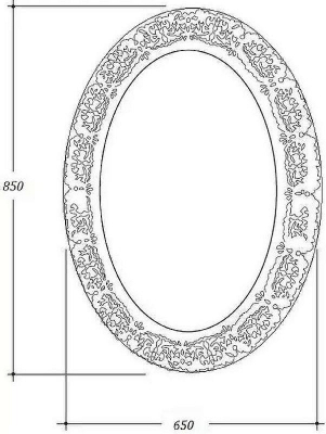Зеркало Boheme Armadi Art NeoArt 65 511-G Золото