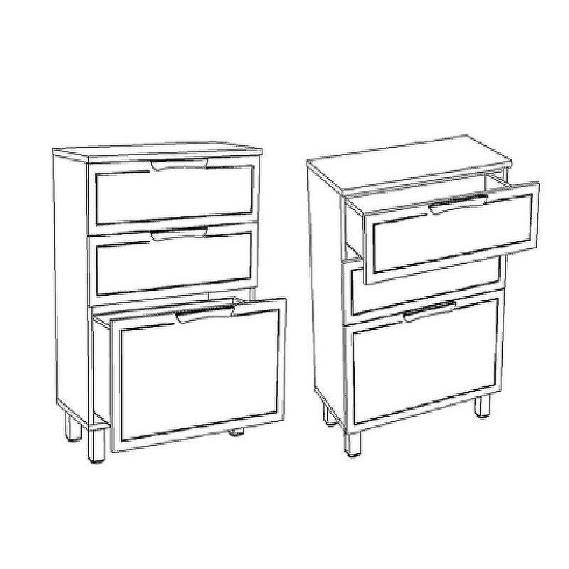 Комод Corozo Монро 50 Z3 SD-00000781 Белый, купить, цена, заказать, магазин, доставка, скидка, промокод, купить, цена, заказать, магазин, доставка, скидка, промокод