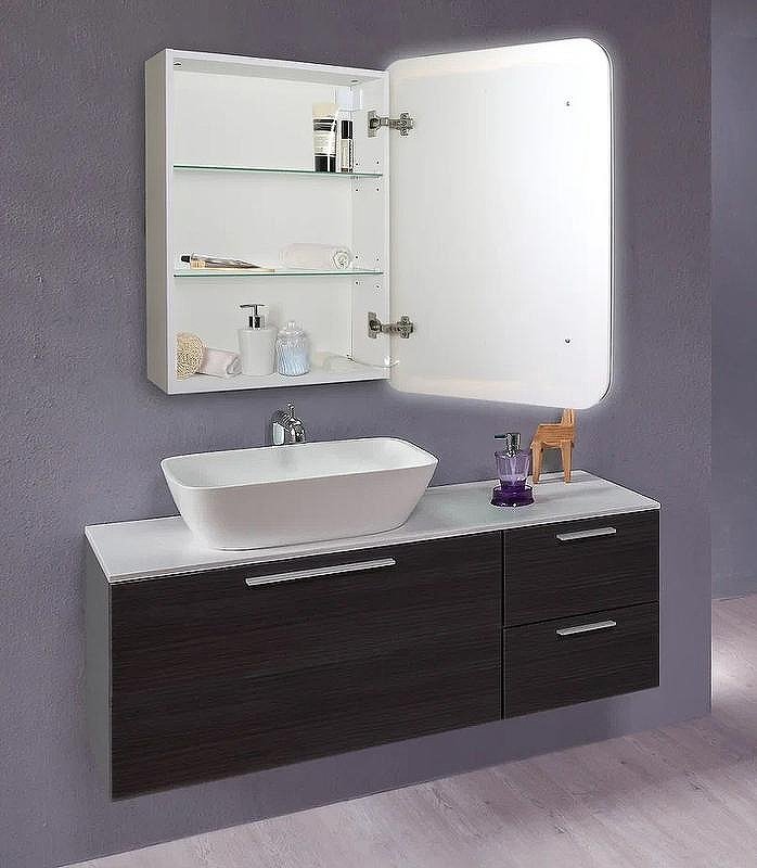 Зеркальный шкаф Creto Zoe 60 16-602800Z с подсветкой Белый, купить, цена, заказать, магазин, доставка, скидка, промокод, купить, цена, заказать, магазин, доставка, скидка, промокод