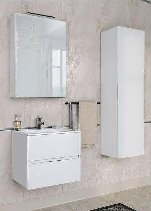 Тумба с раковиной Aquanet Алвита 60 213095 подвесная Белый глянец, купить, цена, заказать, магазин, доставка, скидка, промокод, купить, цена, заказать, магазин, доставка, скидка, промокод