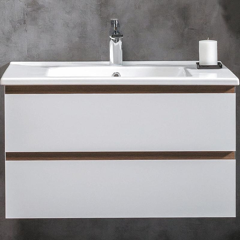 Тумба под раковину Boheme Armadi Art Capolda 85 849-085-WW подвесная Белая Дерево, купить, цена, заказать, магазин, доставка, скидка, промокод, купить, цена, заказать, магазин, доставка, скидка, промокод