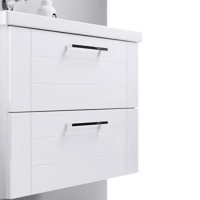 Тумба под раковину Aqwella Манчестер 80 MAN01083 Белый глянец