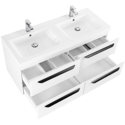 Тумба под раковину Cezares Eco 120 ECO-1200-4C-SO-2-BO подвесная Bianco Opaco