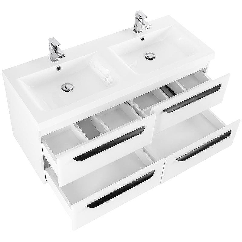 Тумба под раковину Cezares Eco 120 ECO-1200-4C-SO-2-BO подвесная Bianco Opaco, купить, цена, заказать, магазин, доставка, скидка, промокод, купить, цена, заказать, магазин, доставка, скидка, промокод