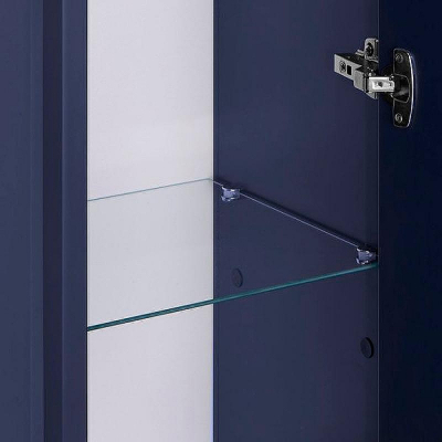 Шкаф пенал ASB-Woodline Кастелло 40 12070 подвесной Пейна (Синий)