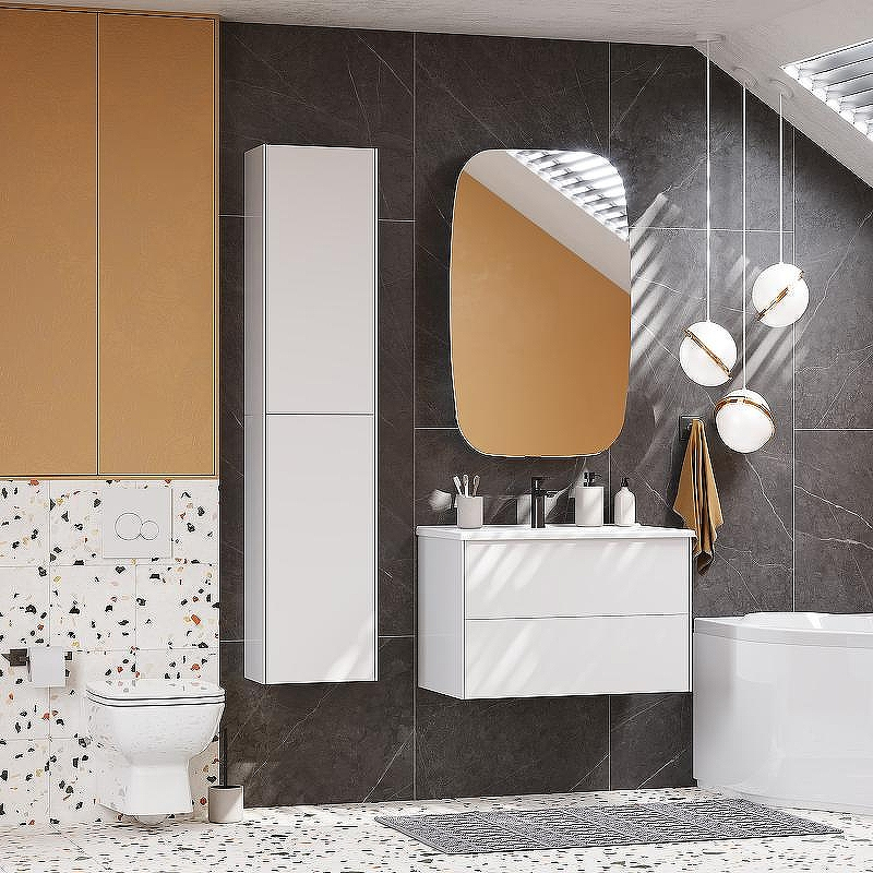 Тумба под раковину Aquaton Сохо 75 1A258101AJ010 подвесная Белая глянцевая, купить, цена, заказать, магазин, доставка, скидка, промокод, купить, цена, заказать, магазин, доставка, скидка, промокод