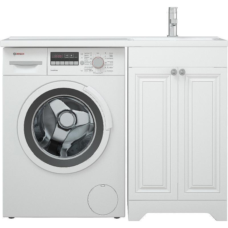 Тумба под раковину Corozo Леон 110 SD-00000890 Белая матовая, купить, цена, заказать, магазин, доставка, скидка, промокод, купить, цена, заказать, магазин, доставка, скидка, промокод