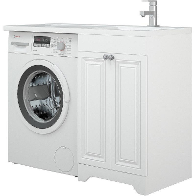 Тумба под раковину Corozo Леон 110 SD-00000890 Белая матовая