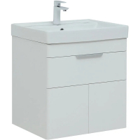 Тумба с раковиной Aquanet Ирис new 60 312424 подвесная Белый глянец, купить, цена, заказать, магазин, доставка, скидка, промокод, купить, цена, заказать, магазин, доставка, скидка, промокод