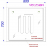 Зеркало Aqwella Vision 80 VIS0208BH с подсветкой и подогревом с бесконтактным выключателем, купить, цена, заказать, магазин, доставка, скидка, промокод, купить, цена, заказать, магазин, доставка, скидка, промокод