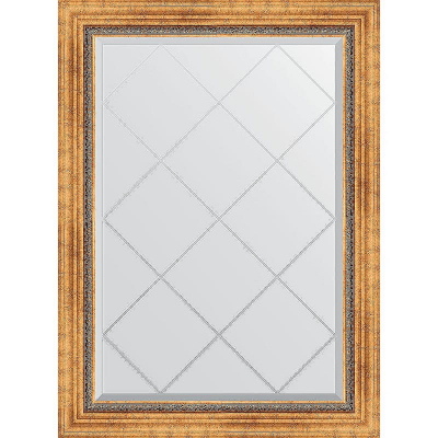 Зеркало Evoform Exclusive-G 104х76 BY 4189 с гравировкой в багетной раме - Римское золото 88