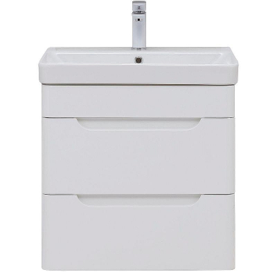 Тумба с раковиной Aquanet София 60 274194 подвесная Белый глянец