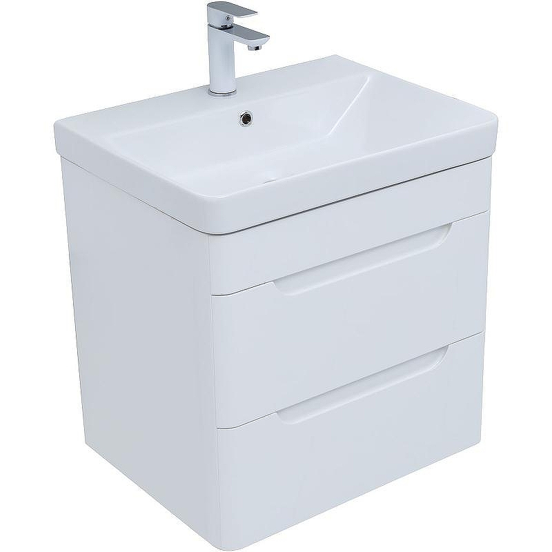 Тумба с раковиной Aquanet София 60 274194 подвесная Белый глянец, купить, цена, заказать, магазин, доставка, скидка, промокод, купить, цена, заказать, магазин, доставка, скидка, промокод