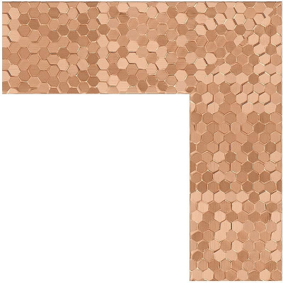 Зеркало Evoform Definite Floor 197х108 BY 6016 в багетной раме - Соты медь 70