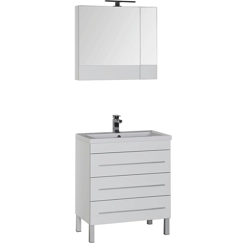 Комплект мебели для ванной Aquanet Верона 75 231040 Белый, купить, цена, заказать, магазин, доставка, скидка, промокод, купить, цена, заказать, магазин, доставка, скидка, промокод