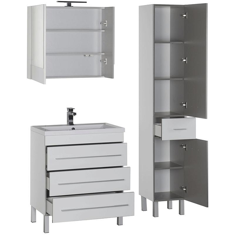 Комплект мебели для ванной Aquanet Верона 75 231040 Белый, купить, цена, заказать, магазин, доставка, скидка, промокод, купить, цена, заказать, магазин, доставка, скидка, промокод