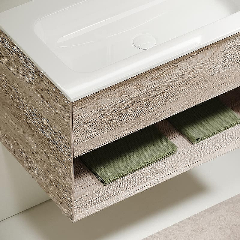 Тумба под раковину Sancos Marmi 1.0 80 MR1.080EG подвесная Дуб галифакс натуральный, купить, цена, заказать, магазин, доставка, скидка, промокод, купить, цена, заказать, магазин, доставка, скидка, промокод