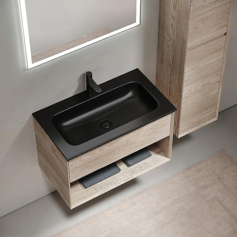 Тумба под раковину Sancos Marmi 1.0 80 MR1.080EG подвесная Дуб галифакс натуральный, купить, цена, заказать, магазин, доставка, скидка, промокод, купить, цена, заказать, магазин, доставка, скидка, промокод