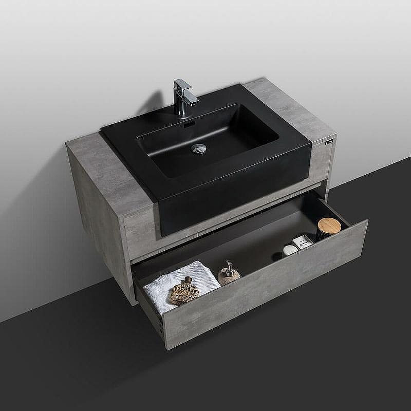 Тумба с раковиной Black&White Universe U903.1000 100 903U1000 подвесная G.ash, купить, цена, заказать, магазин, доставка, скидка, промокод, купить, цена, заказать, магазин, доставка, скидка, промокод