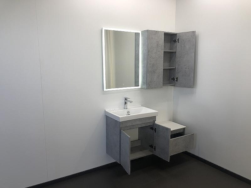 Подвесной шкаф Comforty Осло 60 00-00000837 Бетон светлый, купить, цена, заказать, магазин, доставка, скидка, промокод, купить, цена, заказать, магазин, доставка, скидка, промокод