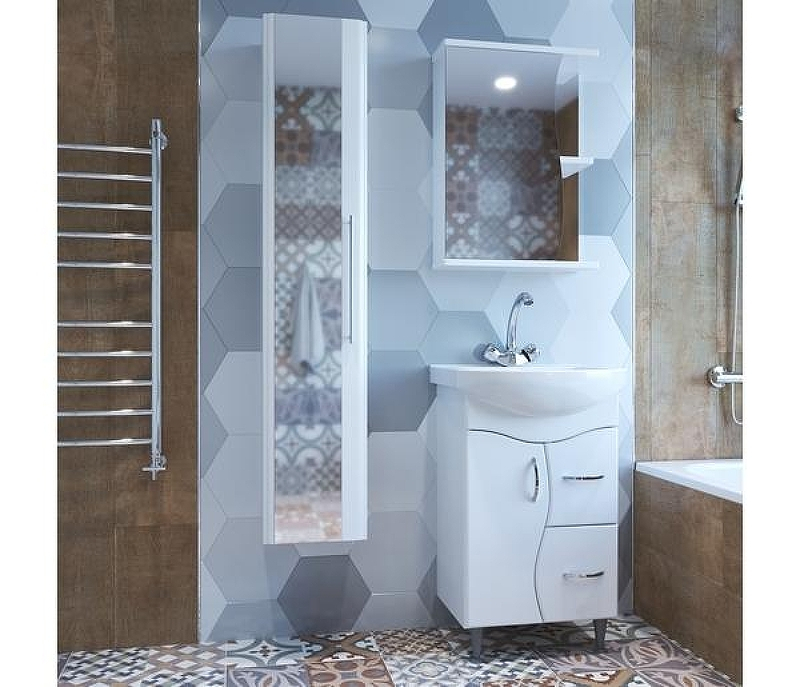 Тумба под раковину Mixline Классик 52 525508 Белая, купить, цена, заказать, магазин, доставка, скидка, промокод, купить, цена, заказать, магазин, доставка, скидка, промокод