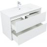 Тумба под раковину Aquanet Милан 100 336370 подвесная Белый глянец, купить, цена, заказать, магазин, доставка, скидка, промокод, купить, цена, заказать, магазин, доставка, скидка, промокод