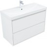 Тумба под раковину Aquanet Милан 100 336370 подвесная Белый глянец, купить, цена, заказать, магазин, доставка, скидка, промокод, купить, цена, заказать, магазин, доставка, скидка, промокод