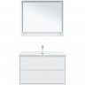 Тумба под раковину Aquanet Милан 100 336370 подвесная Белый глянец, купить, цена, заказать, магазин, доставка, скидка, промокод, купить, цена, заказать, магазин, доставка, скидка, промокод
