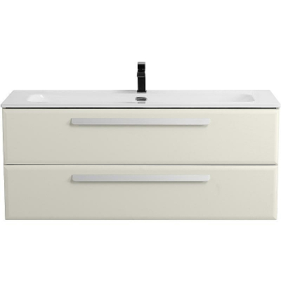 Тумба под раковину Cezares Eco-Cer-N 120 ECO-CER-N-1200-2C-SO-AS-P подвесная Альпака брашированная без ручек